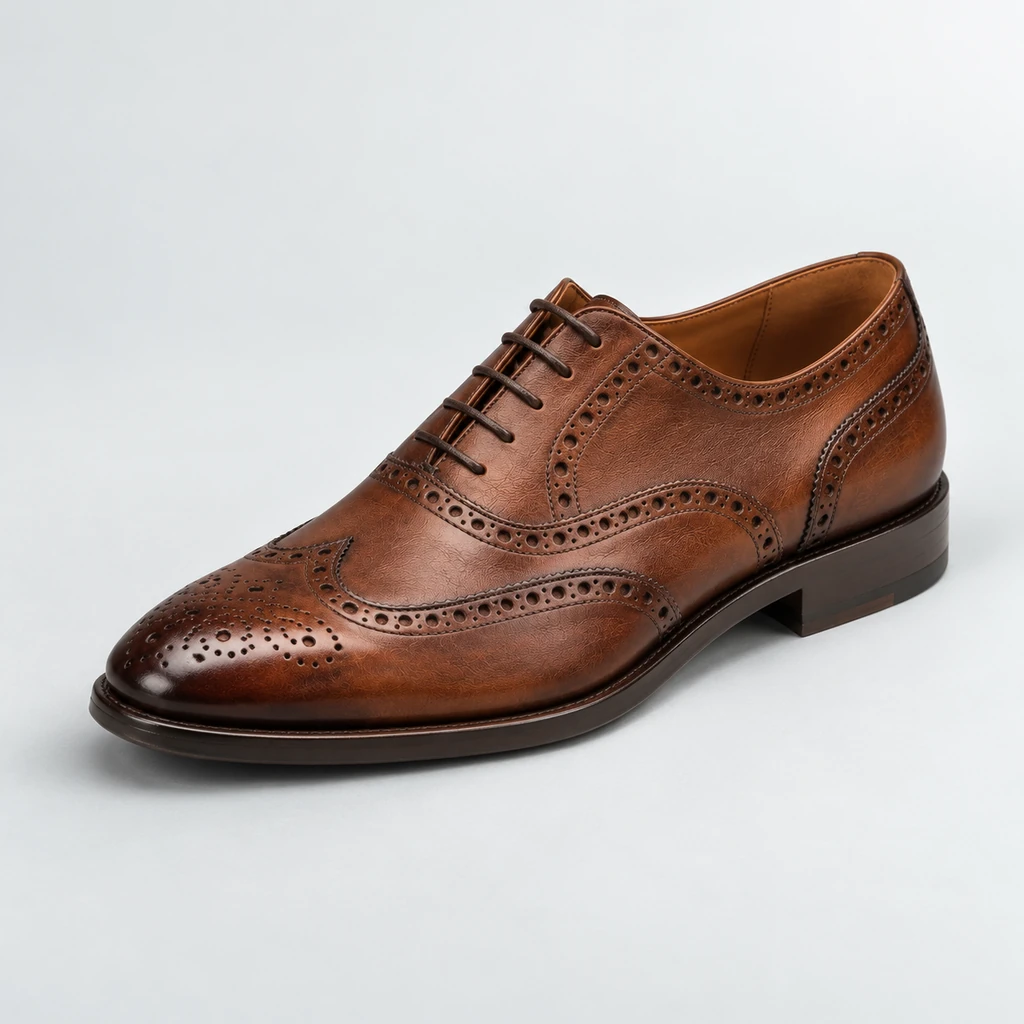 Chestnut leather Marylebone brogue