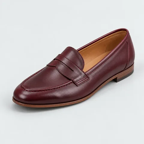 Islington Loafer in oxblood leather