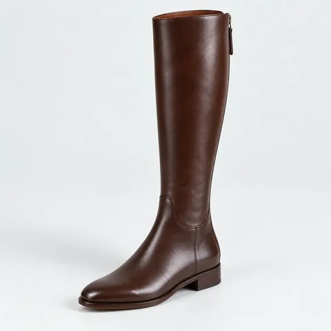 Kensington Riding Boot in polished dark brown calf